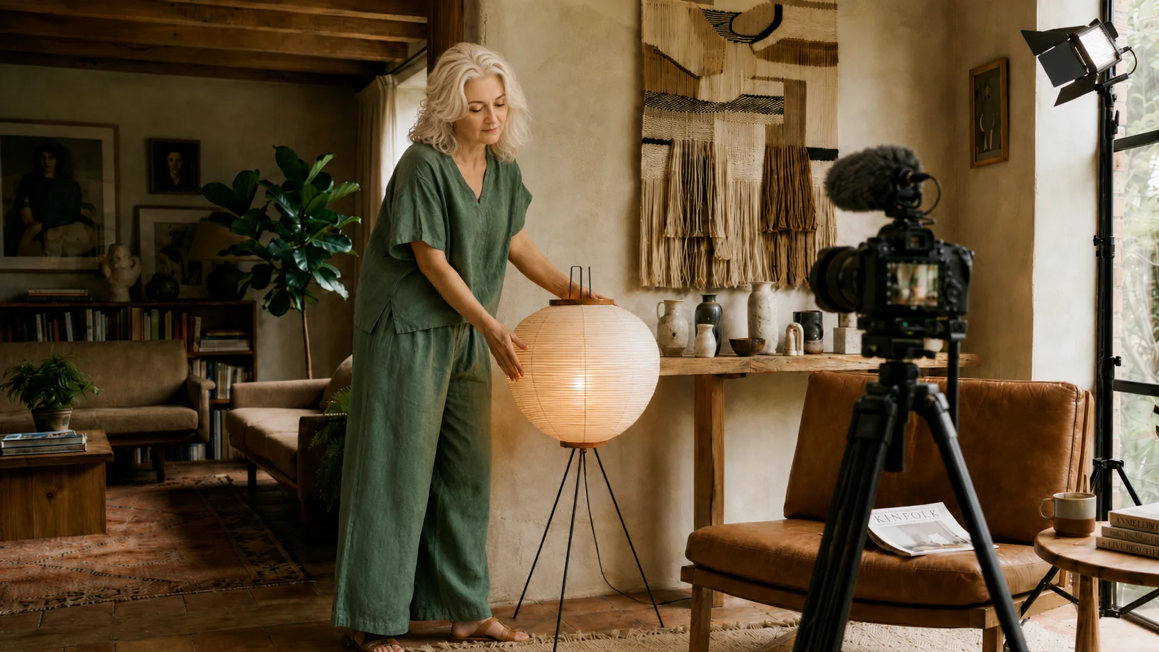 Asun Tello haciendo home staging — Sun Art Visual